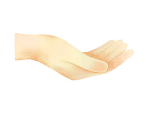 Open palm hand gesture