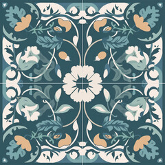 seamless floral pattern for textile design