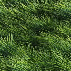 Seamless summer grass texture illustration with Generative AI