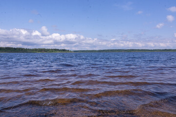 Nizhne-Negochanskoye Reservoir, Kuvshinovo. Beautiful landscape.