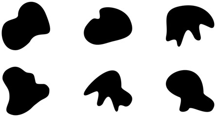 Liquid and fluid shape Black symbol 