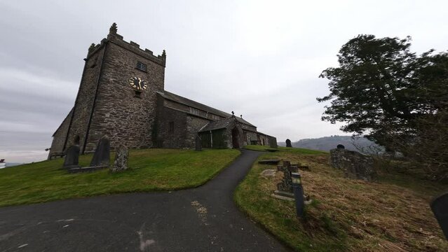 St Michael and All Angels Church in Hawkshead, Cumbria, UK