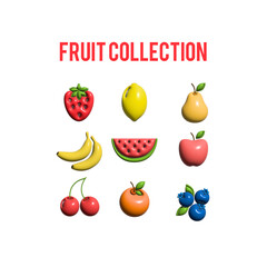 set of fruits