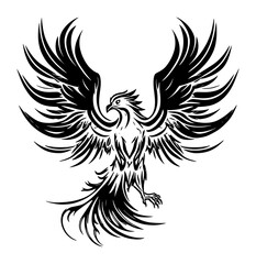 Obraz premium eagle wings out vector illustration