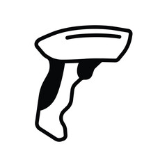 Barcode scanner icon on trendy design