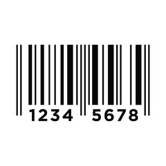 Barcode icon vector on trendy design