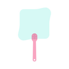 Plain Aesthetic Manual Handle Hand Fan
