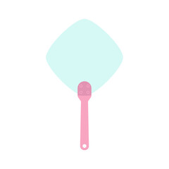 Plain Aesthetic Manual Handle Hand Fan
