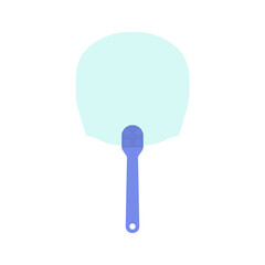 Plain Aesthetic Manual Handle Hand Fan
