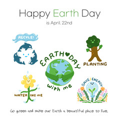 Fototapeta premium poster of earth day 