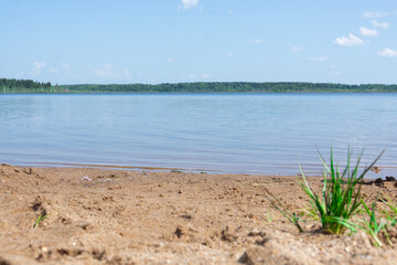 Nizhne-Negochanskoye Reservoir, Kuvshinovo. Beautiful landscape. 