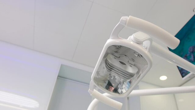 Medical Lamp In Healthy Spal lamp turns on and then turns off. High quality 4k footage