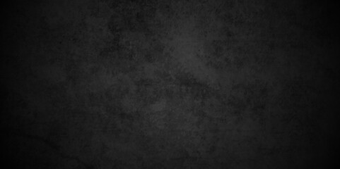 Old black grunge wall texture cement dark black gray backdrop background. dark black background texture with black vignette in old vintage textured border design.