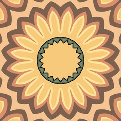 Mandala flower design concept for element design