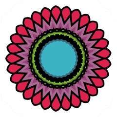 Mandala flower design concept for element design