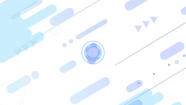 シェイプが弾けるモーショングラフィック
ループ背景 
白い背景バージョン 
Apple ProRes 422 HQ MOV