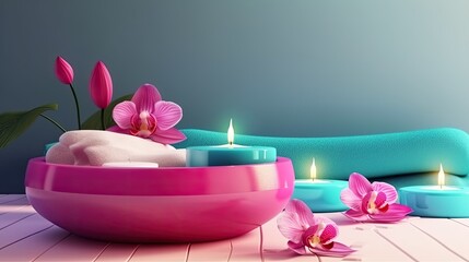 Spa Themed Banner Background.