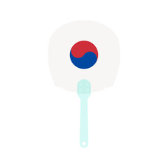 Aesthetic Manual Handle Hand Fan Taeguk Flag