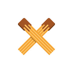 churros logo icon design vector