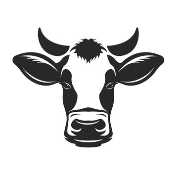 recommend clip art: Cow head design isolated on transparent background. Farm Animals.