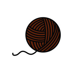 yarn ball icon design vector