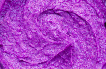 Fototapeta na wymiar Berry yoghurt ice cream. Smoothies from fresh fruits and berries. Ice cream texture. Delicious sweet dessert close-up as a background.