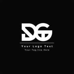 DG GD D G initial based letter icon logo