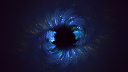 3D rendering abstract colorful fractal light background