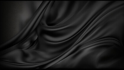 A Black luxury silk fabric background