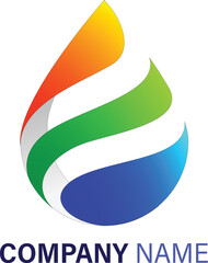 Abstract Water Drop Company logo