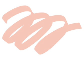 hand drawn scribble line brush nude color