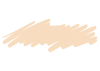 hand drawn scribble line brush nude color