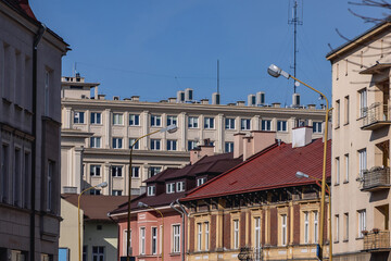 Jan II Sobieski Street in Rzeszow city, Poland