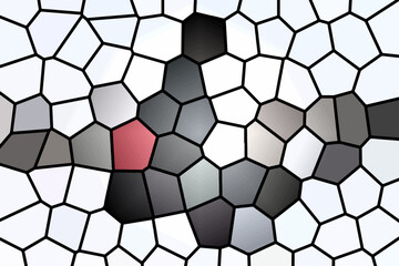 Stained glass window. Abstract colorful stained-glass background.