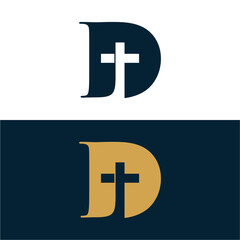 Fototapeta premium Logo initial church
