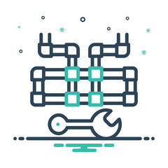 Mix icon for plumbing