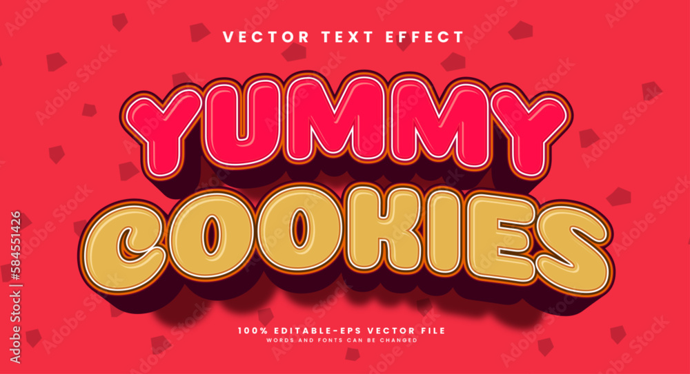 Aufkleber a red and pink vector text effect with a large red background.