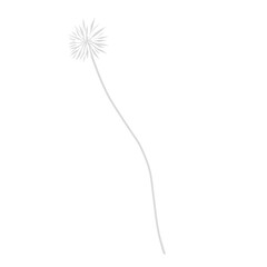 Flower line vector