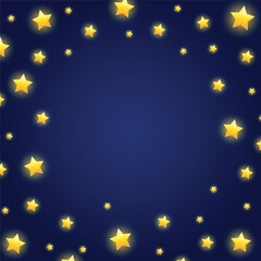 Obraz na płótnie Canvas Shining star with dark background | Stars ornament | Star frame