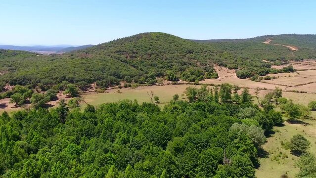 aerial shot of the el kala wetland