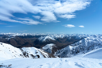 Fototapeta na wymiar New Zealand winter landscape