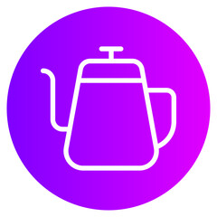 coffee pot gradient icon