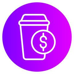 money gradient icon