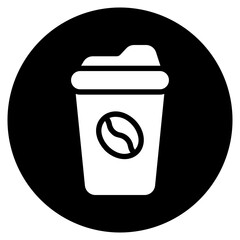 coffee cup glyph icon