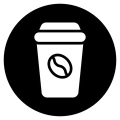 coffee cup glyph icon