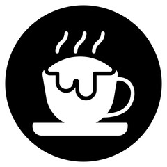 coffee latte glyph icon