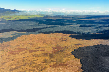 Barren and Rugged Volcanic Terrain of Hawaii