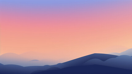Obraz premium sunset in the mountains