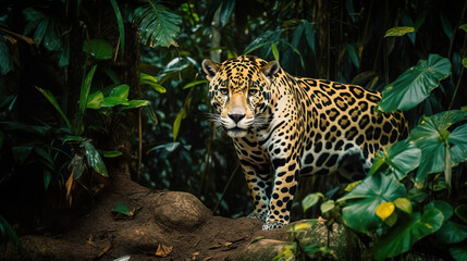Fototapeta na wymiar Jaguar in the Jungle