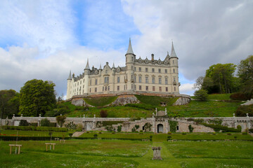The famous Dunrobin Castle, Scotland, Great Britain  